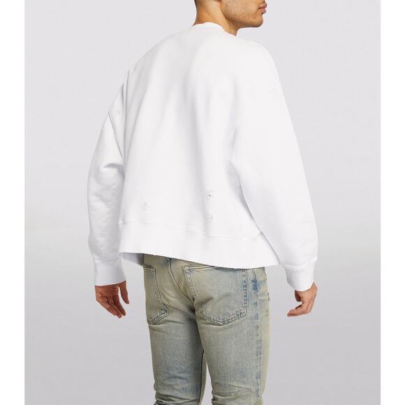 PALM ANGELS Miami Logo Sweatshirt in White Size XXL - Picture 3 of 14